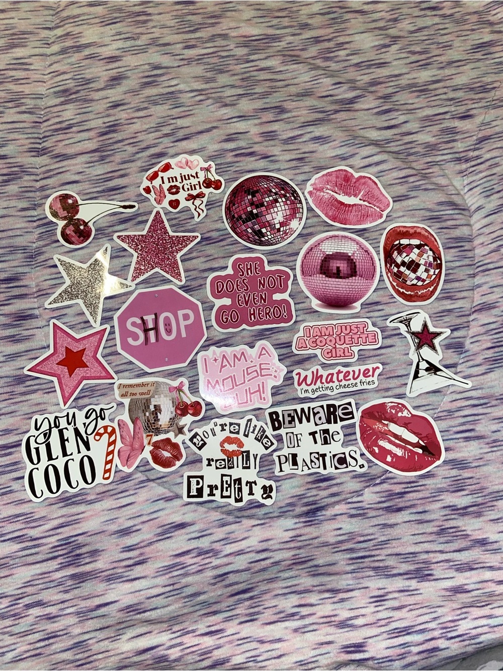 Pink Sticker Pack for Women - 20 Piece Variety Pack